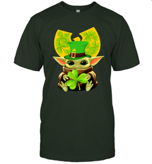 Wu Tang Clan baby Yoda hug Irish clover Men's T-Shirt - kambletee