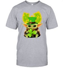 Wu Tang Clan baby Yoda hug Irish clover Men's T-Shirt - kambletee