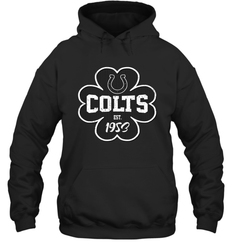 Patrick's Day Shamrock For Indianapolis Colts Fans Hoodie - kambletee