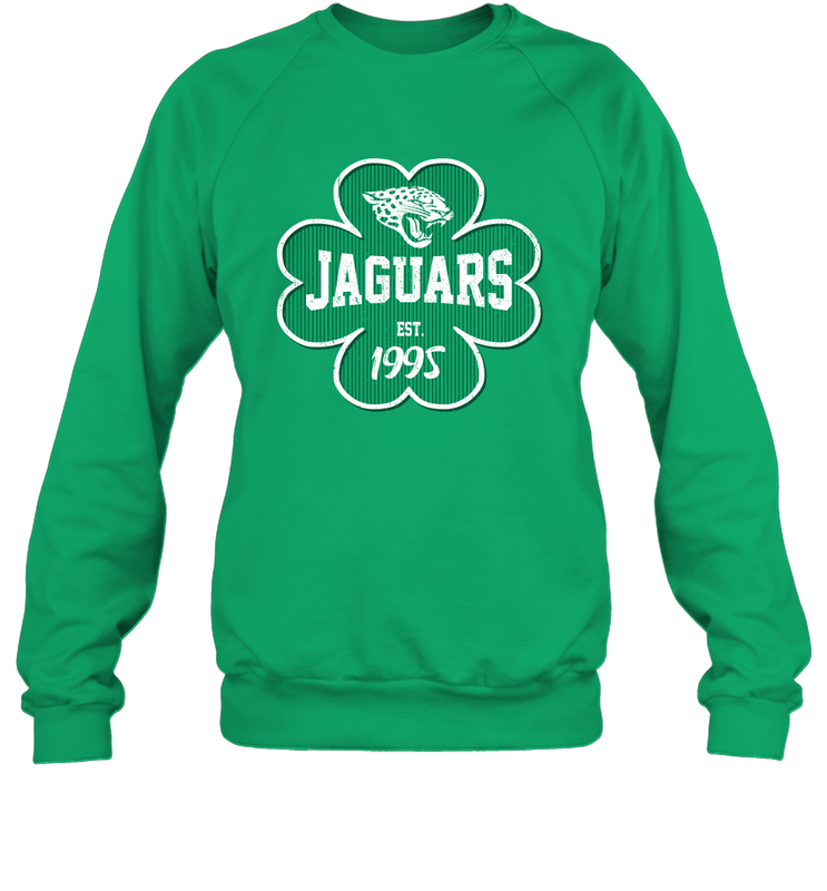 Patrick's Day Shamrock For Jacksonville Jaguars Fans Sweatshirt - kambletee