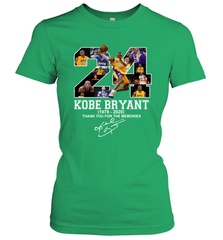 24 Kobe Bryant 1978 2020 Thank You For The Memories Signature Women's T-Shirt - kambletee