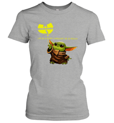 Star Wars Baby Yoda holding Wu Tang Women's T-Shirt - kambletee