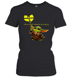 Star Wars Baby Yoda holding Wu Tang Women's T-Shirt - kambletee