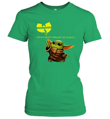 Star Wars Baby Yoda holding Wu Tang Women's T-Shirt - kambletee
