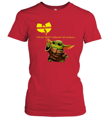 Star Wars Baby Yoda holding Wu Tang Women's T-Shirt - kambletee