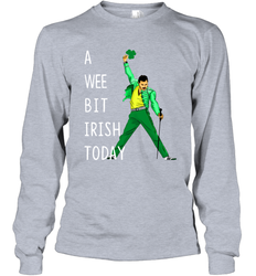 Freddie Mercury A Wee Bit Irish Today Long Sleeve T-Shirt - kambletee