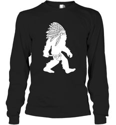 Native American Bigfot Long Sleeve T-Shirt - kambletee