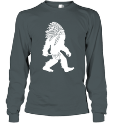 Native American Bigfot Long Sleeve T-Shirt - kambletee