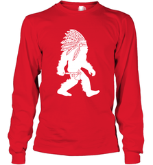 Native American Bigfot Long Sleeve T-Shirt - kambletee