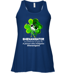 Jack Skellington Shenanigator Patricks Day Racerback Tank - kambletee