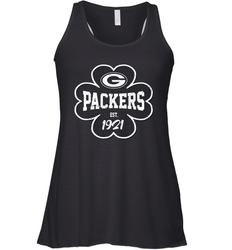 Patrick's Day Shamrock For Green Bay Packers Fans Racerback Tank - kambletee