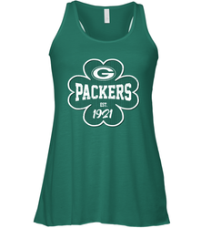 Patrick's Day Shamrock For Green Bay Packers Fans Racerback Tank - kambletee