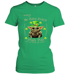 Shorty Mc Baby Yoda Irish Pub Can Ya Handle Yer LickerPatricks Day Women's T-Shirt - kambletee