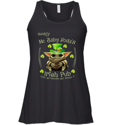 Shorty Mc Baby Yoda Irish Pub Can Ya Handle Yer LickerPatricks Day Racerback Tank - kambletee