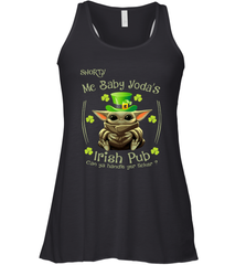 Shorty Mc Baby Yoda Irish Pub Can Ya Handle Yer LickerPatricks Day Racerback Tank - kambletee