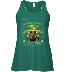 Shorty Mc Baby Yoda Irish Pub Can Ya Handle Yer LickerPatricks Day Racerback Tank - kambletee