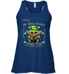 Shorty Mc Baby Yoda Irish Pub Can Ya Handle Yer LickerPatricks Day Racerback Tank - kambletee