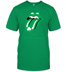 Happy St. Patrick's day Rolling Stones Men's T-Shirt - kambletee