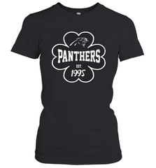 Patrick's Day Shamrock For Carolina Panthers Fans Women's T-Shirt - kambletee