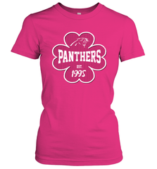 Patrick's Day Shamrock For Carolina Panthers Fans Women's T-Shirt - kambletee