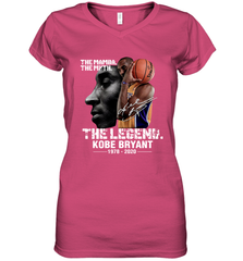 The Mamba The Myth The Legend Kobe Bryant 1987 2020 Women's V-Neck - kambletee