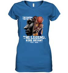 The Mamba The Myth The Legend Kobe Bryant 1987 2020 Women's V-Neck - kambletee