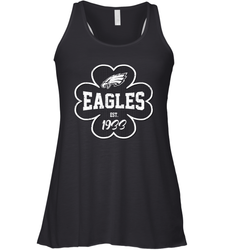 Patrick's Day Shamrock For Philadelphia Eagles Fans Racerback Tank - kambletee