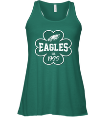 Patrick's Day Shamrock For Philadelphia Eagles Fans Racerback Tank - kambletee