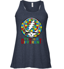 Skull Autism Its Ok To Be Different Racerback Tank - kambletee