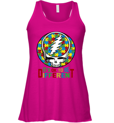 Skull Autism Its Ok To Be Different Racerback Tank - kambletee