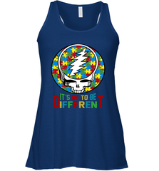 Skull Autism Its Ok To Be Different Racerback Tank - kambletee