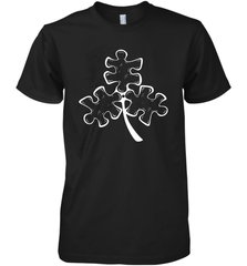 Autism shamrock St Patrick's day Premium Men's T-Shirt - kambletee