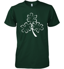 Autism shamrock St Patrick's day Premium Men's T-Shirt - kambletee