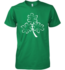 Autism shamrock St Patrick's day Premium Men's T-Shirt - kambletee