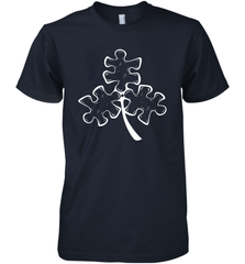 Autism shamrock St Patrick's day Premium Men's T-Shirt - kambletee