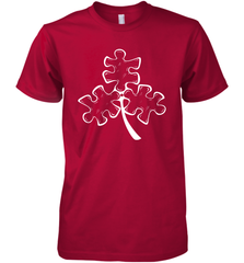 Autism shamrock St Patrick's day Premium Men's T-Shirt - kambletee
