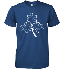Autism shamrock St Patrick's day Premium Men's T-Shirt - kambletee