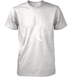 Autism shamrock St Patrick's day Premium Men's T-Shirt - kambletee