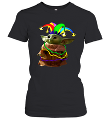 Baby Yoda Mardi Gras Women's T-Shirt - kambletee