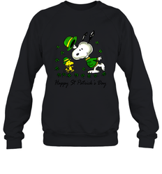 Snoopy and Woodstock Erin go beagle Happy Patricks Day Sweatshirt - kambletee