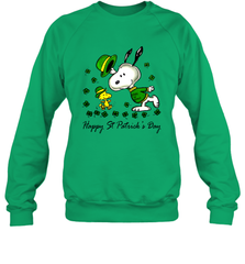 Snoopy and Woodstock Erin go beagle Happy Patricks Day Sweatshirt - kambletee