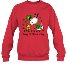 Snoopy and Woodstock Erin go beagle Happy Patricks Day Sweatshirt - kambletee