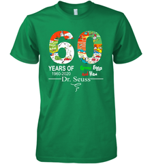 60 years of 1960 2020 Green Eggs and Ham Dr. Seuss Premium Men's T-Shirt - kambletee