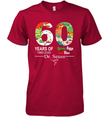 60 years of 1960 2020 Green Eggs and Ham Dr. Seuss Premium Men's T-Shirt - kambletee