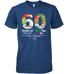 60 years of 1960 2020 Green Eggs and Ham Dr. Seuss Premium Men's T-Shirt - kambletee