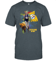 Harley Quinn Pittsburgh Steelers Of Prey Men's T-Shirt - kambletee