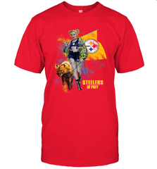 Harley Quinn Pittsburgh Steelers Of Prey Men's T-Shirt - kambletee
