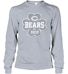 Patrick's Day Shamrock For Chicago Bears Fans Long Sleeve T-Shirt - kambletee