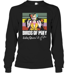 Birds of Prey Harley Quinn signature vintage Long Sleeve T-Shirt - kambletee
