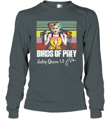 Birds of Prey Harley Quinn signature vintage Long Sleeve T-Shirt - kambletee